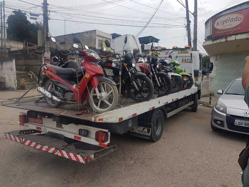 Polícia Militar apreende 47 motos irregulares em São Gonçalo